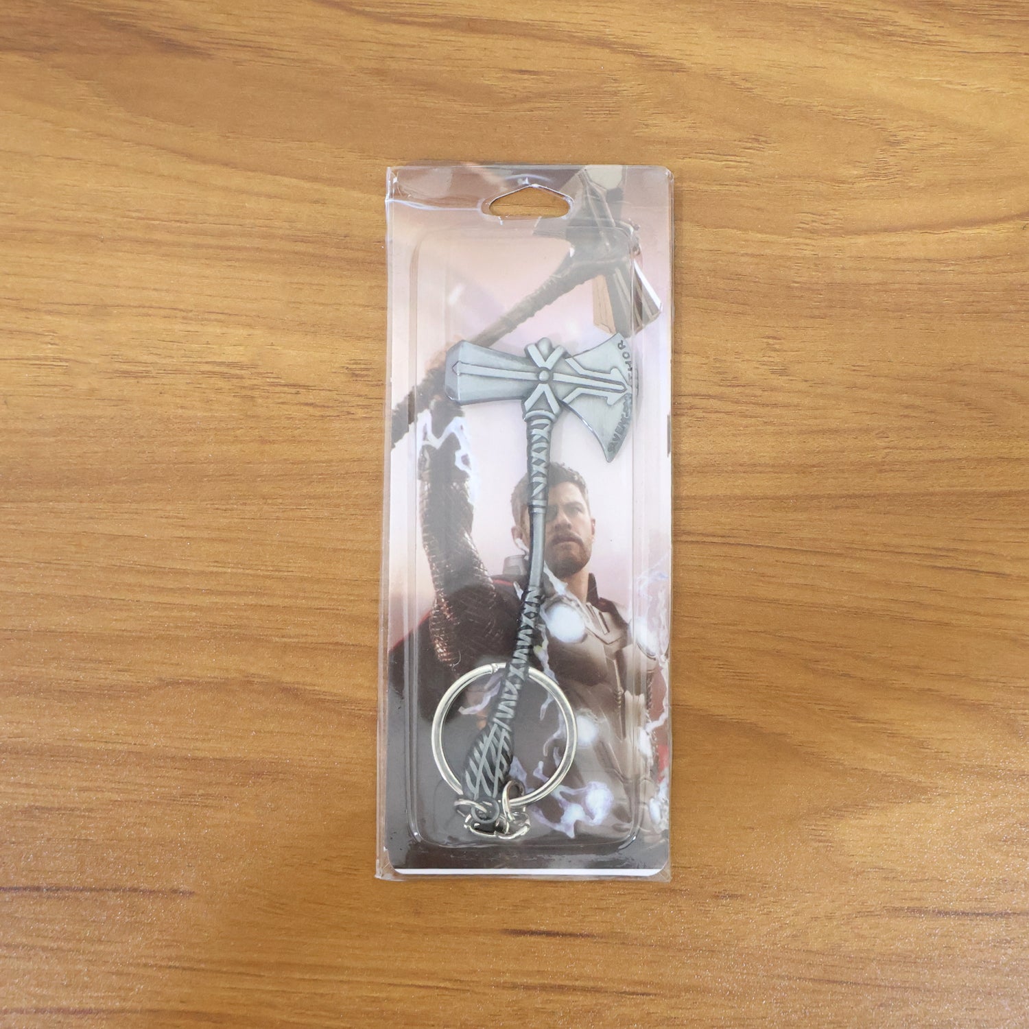 Detailed 3D axe keychain accessory crafted from premium zinc alloy metal