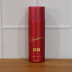 Signature red fragrance spray bottle design