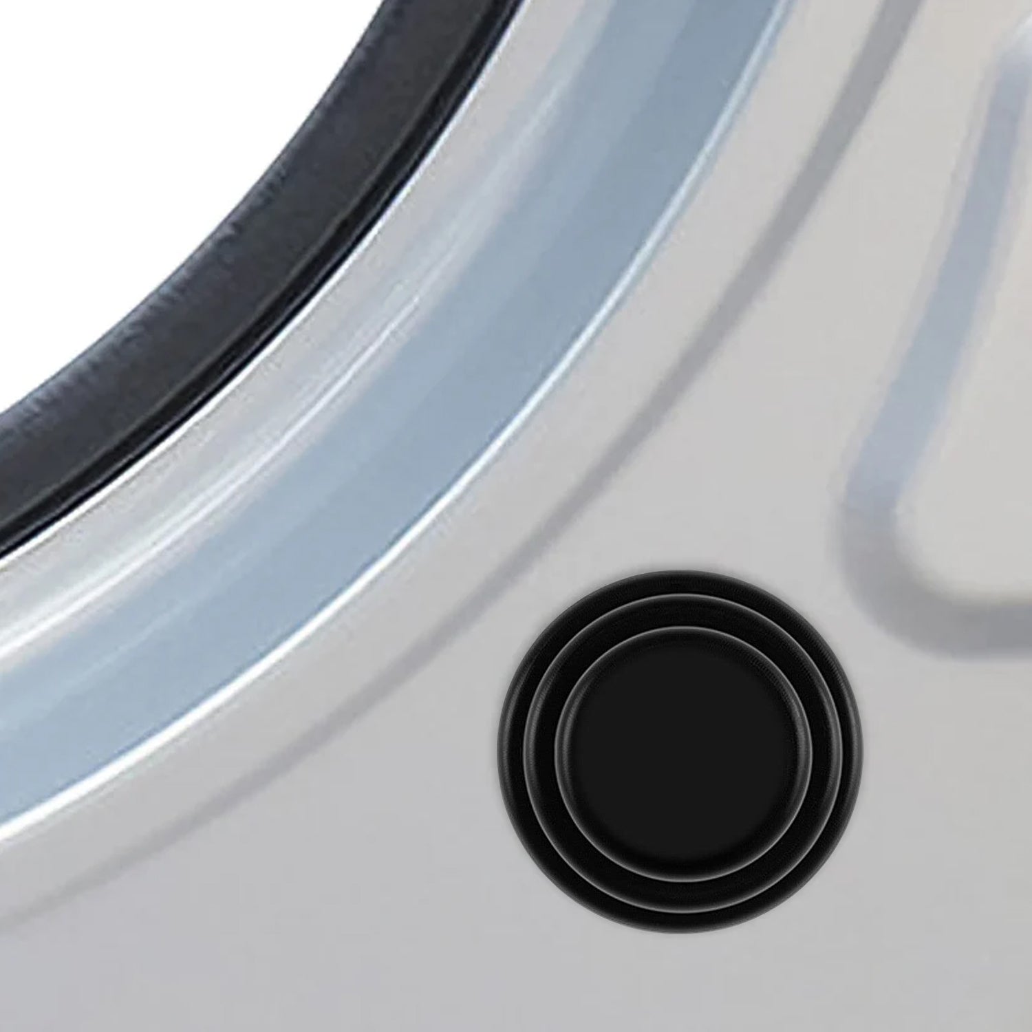 Crash pad slim rubber cushion door protector installed on car door edge