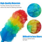 The versatile microfiber duster makes cleaning easy and quick.