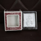 Another angle showing silver-plated Lord Ganesha photo frame details