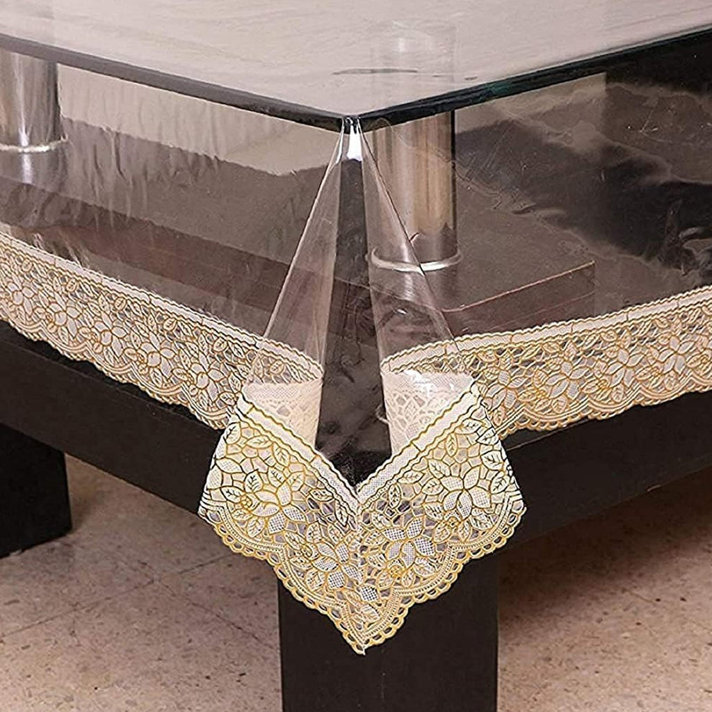 Scratch resistant plastic table cover for everyday use