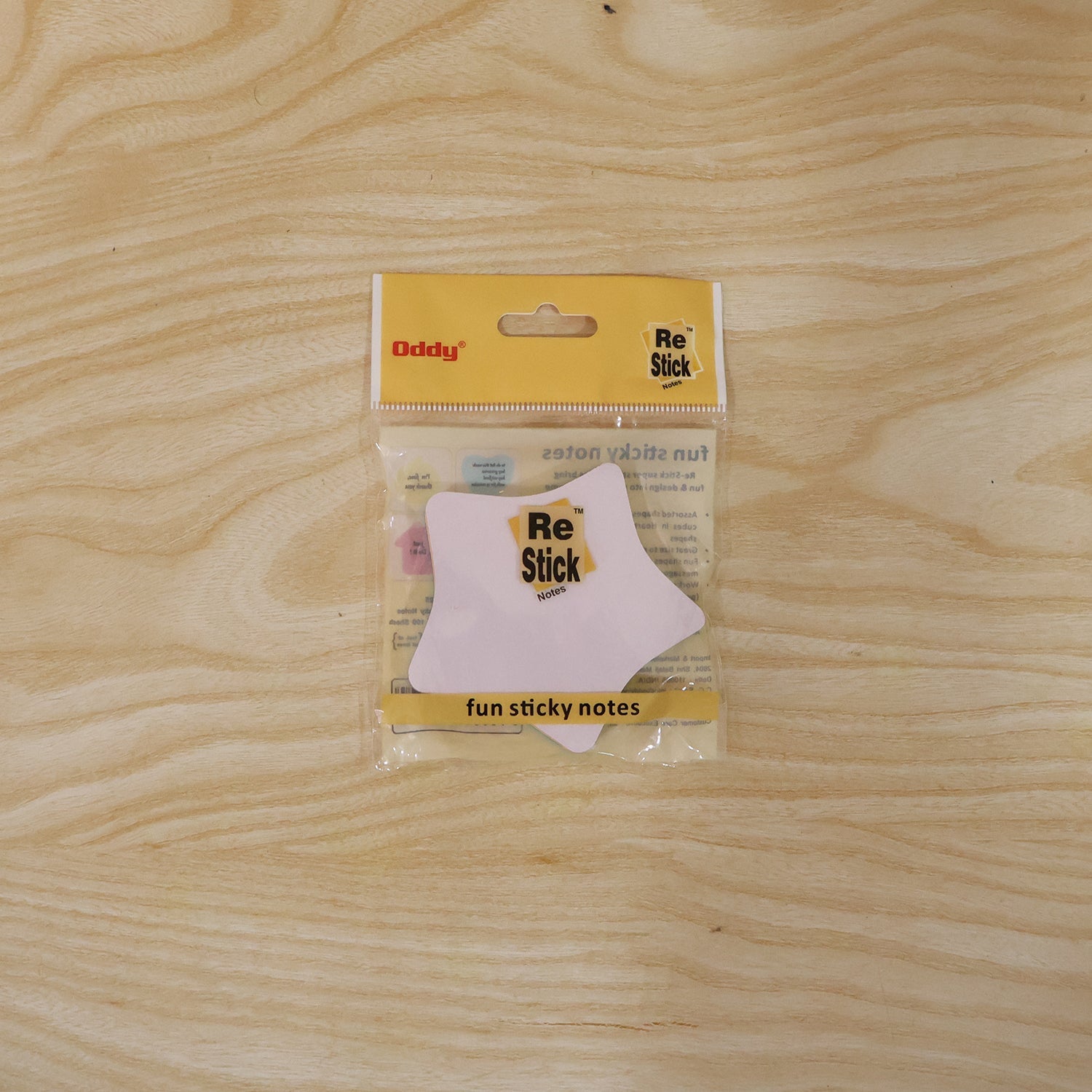 Cute star sticky notes pad ideal for desk and bulletin boards