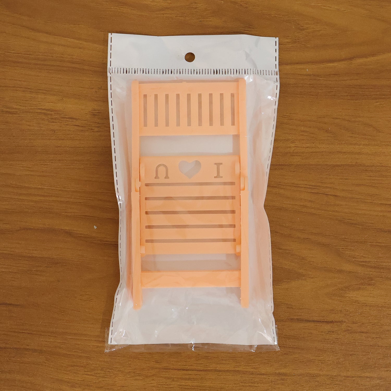 Phone stand holder ideal for video calls and online classes in peach