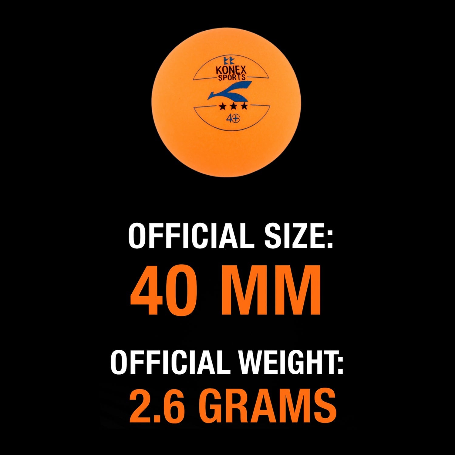 Durable ping pong balls in bright orange for enhanced visibility during games