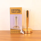 Crystal table lamp perfect for modern office desk lighting