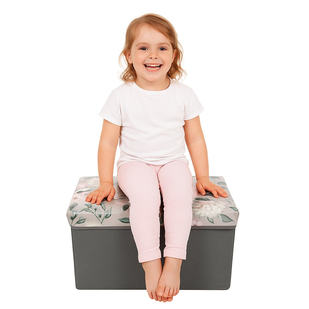 Foldable storage box lightweight and portable for organizing toys, books, and clothes