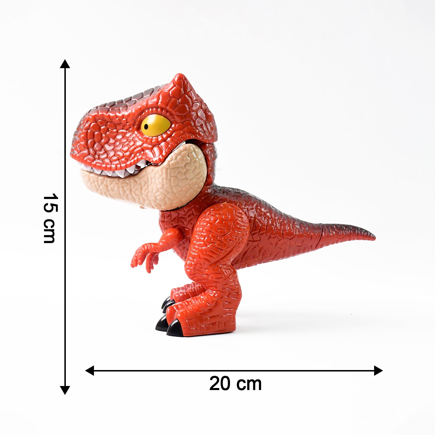 Colorful dinosaur stationery set components arranged for children’s study