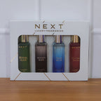 Premium mini fragrance gift pack with four bottles