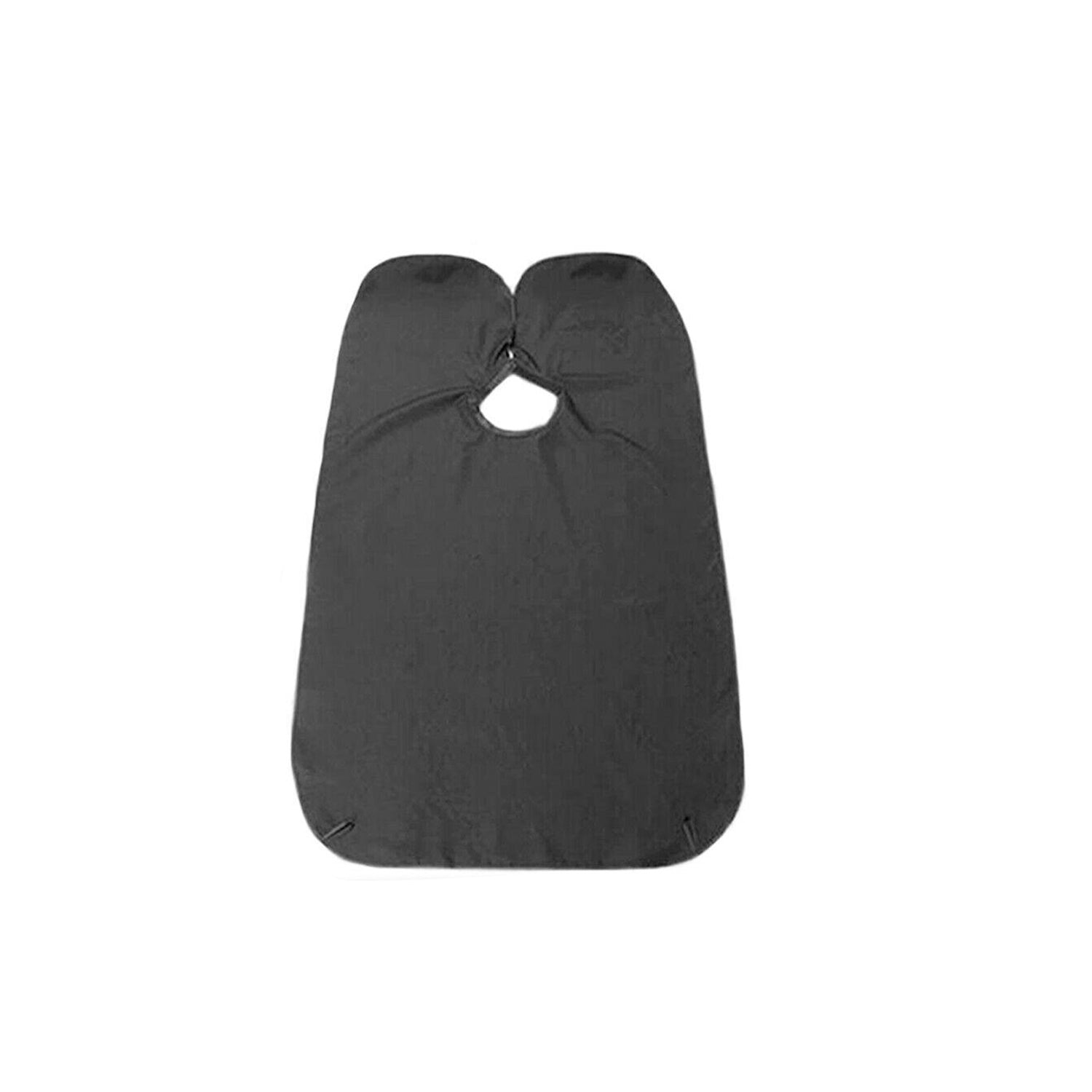 Beard grooming apron showcasing its durable suction cup attachments for easy setup.