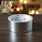 Metal surface repaired using aluminium foil adhesive tape