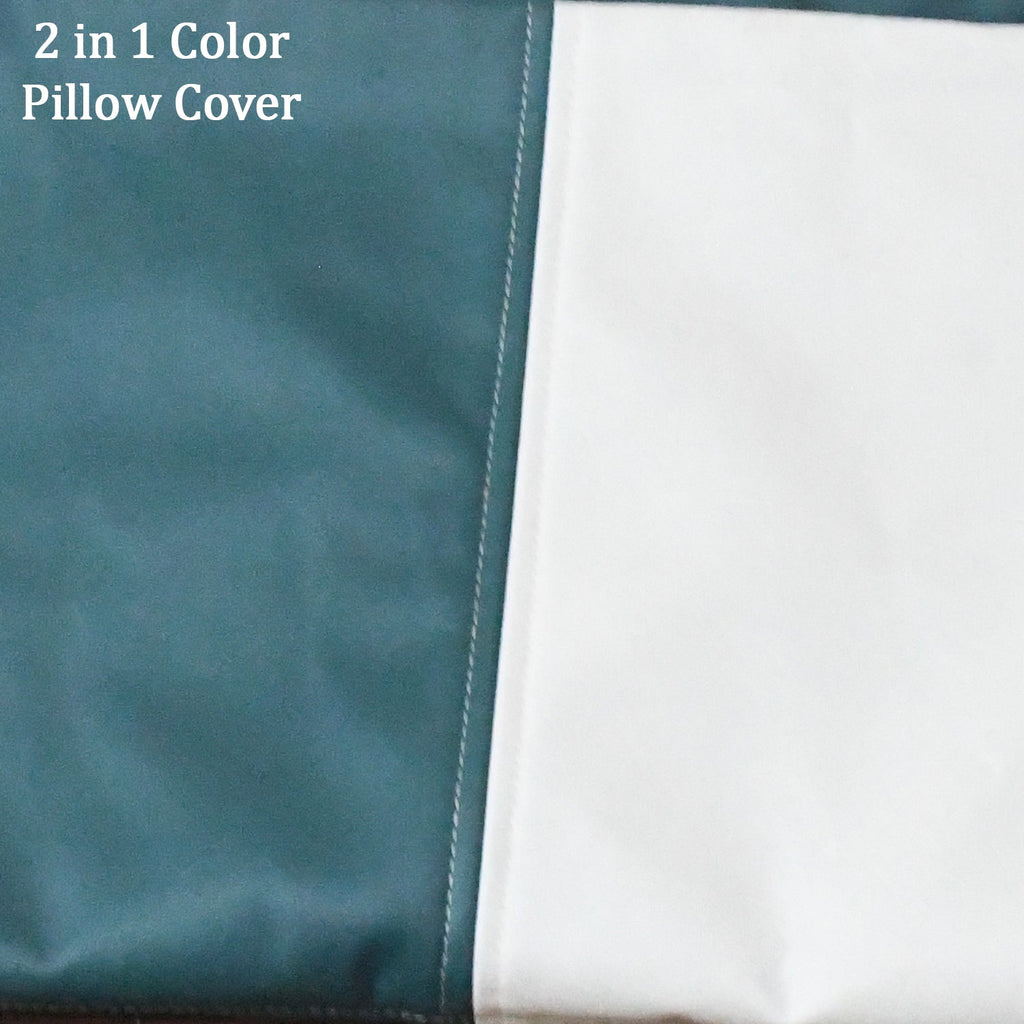 Detailed shot of the discreet invisible zipper on a high-quality soft pillow cover.