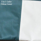 Detailed shot of the discreet invisible zipper on a high-quality soft pillow cover.