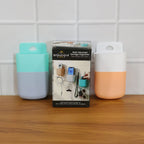 Home charging station holder mounted on wall for smartphones and cables