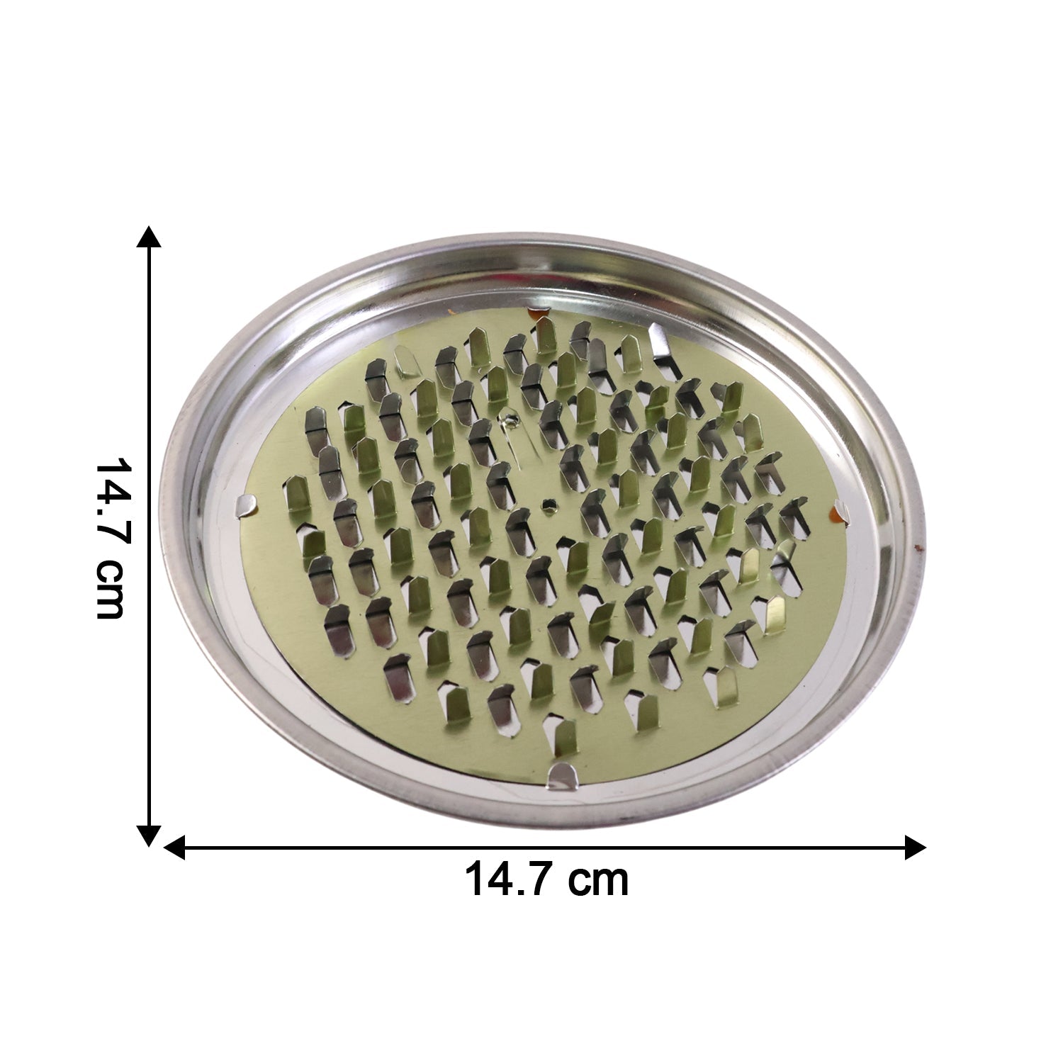 Metal mosquito coil stand with ash catching tray for clean use