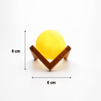 Rechargeable LED moon lamp emitting ambient light