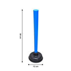 Compact toilet plunger, ideal for bathroom and kitchen use.