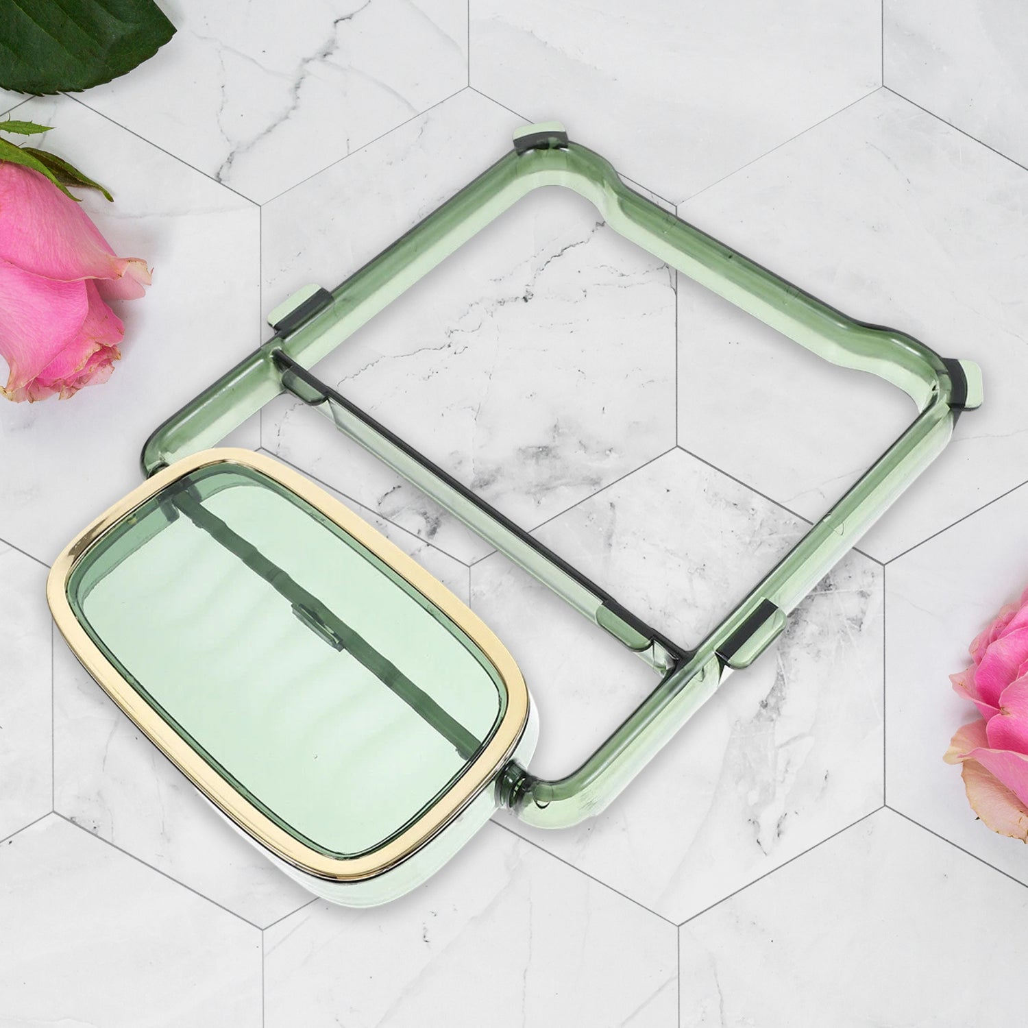 Easy install 2-in-1 towel hanger and soap holder for bathrooms