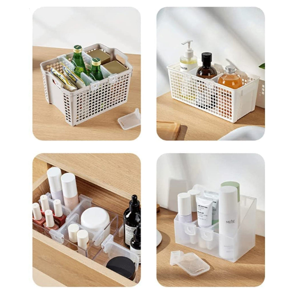 Translucent fridge divider made of durable plastic saving space inside fridge