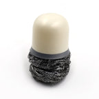 Compact Pro Clean dish cleaning brush effectively scrubbing a pot.