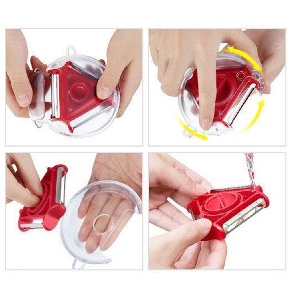 Hanging design of the kitchen gadget for convenient storage and accessibility.