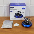 Stylish rotating helicopter air freshener enhancing car dashboard decor