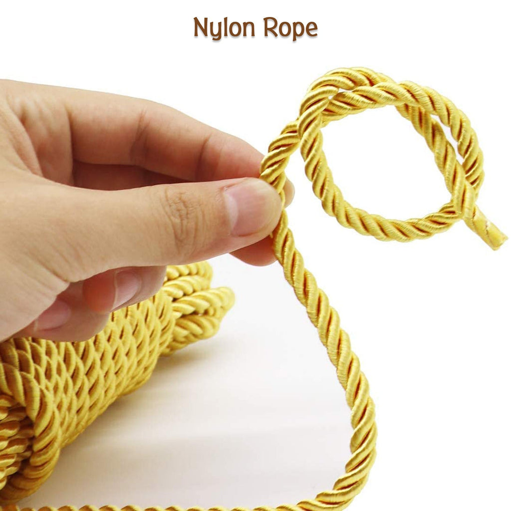 The durable nylon clothesline stretched, demonstrating flexibility for all weather conditions.