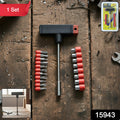 The T Handle Screwdriver Set with 20 interchangeable heads in its packaging.