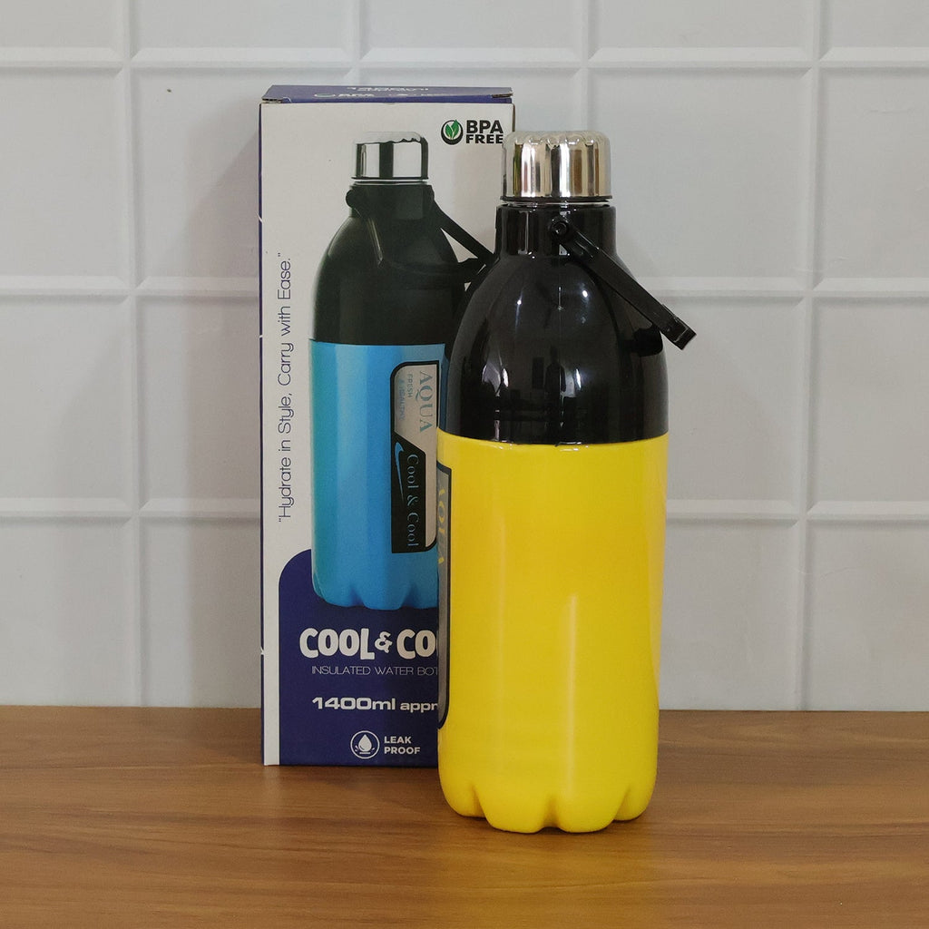 Fitness hydration water bottle with strong lid and strap