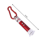 Multi-color UV lights active on the versatile laser pointer for various uses.