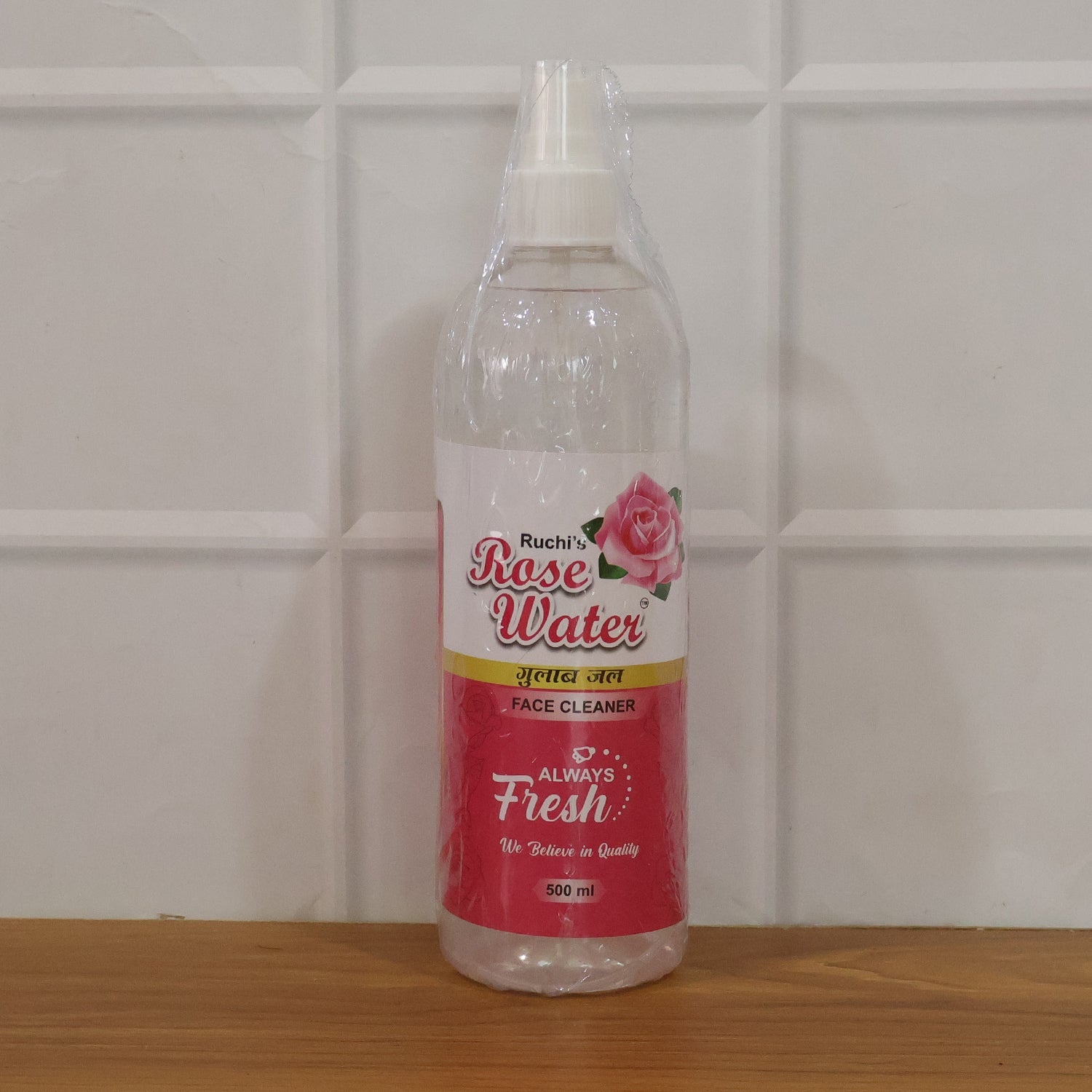Daily use rose water facial mist for skin hydration