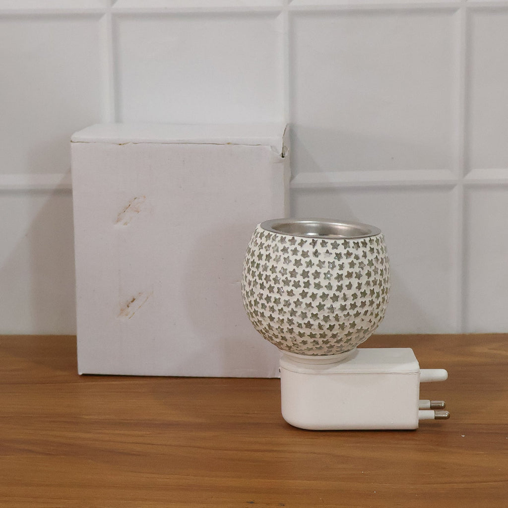 Packaged star cut glass aroma diffuser night lamp ready for gifting