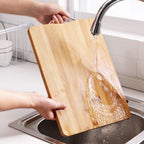 Elegant bamboo cutting board displayed in a modern kitchen setting.