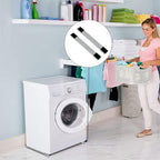 Heavy Duty Castor Wheels positioned under a large refrigerator for easy movement.