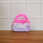 Cute pop it silicone wallet for kids and girls