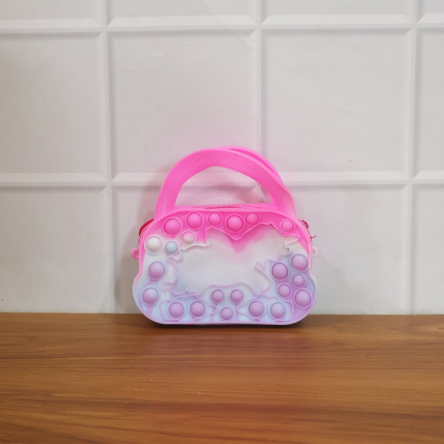 Cute pop it silicone wallet for kids and girls