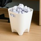 Open-top dustbin with neutral color for easy waste disposal
