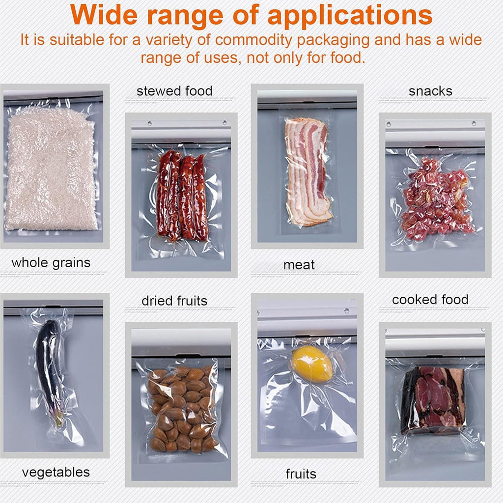 Organized pantry with various foods stored securely using the vacuum sealing system.