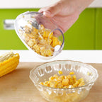 ChefAura corn kernel stripper in hand, demonstrating easy use.