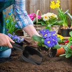 Ergonomic grip gardening tool made of durable plastic