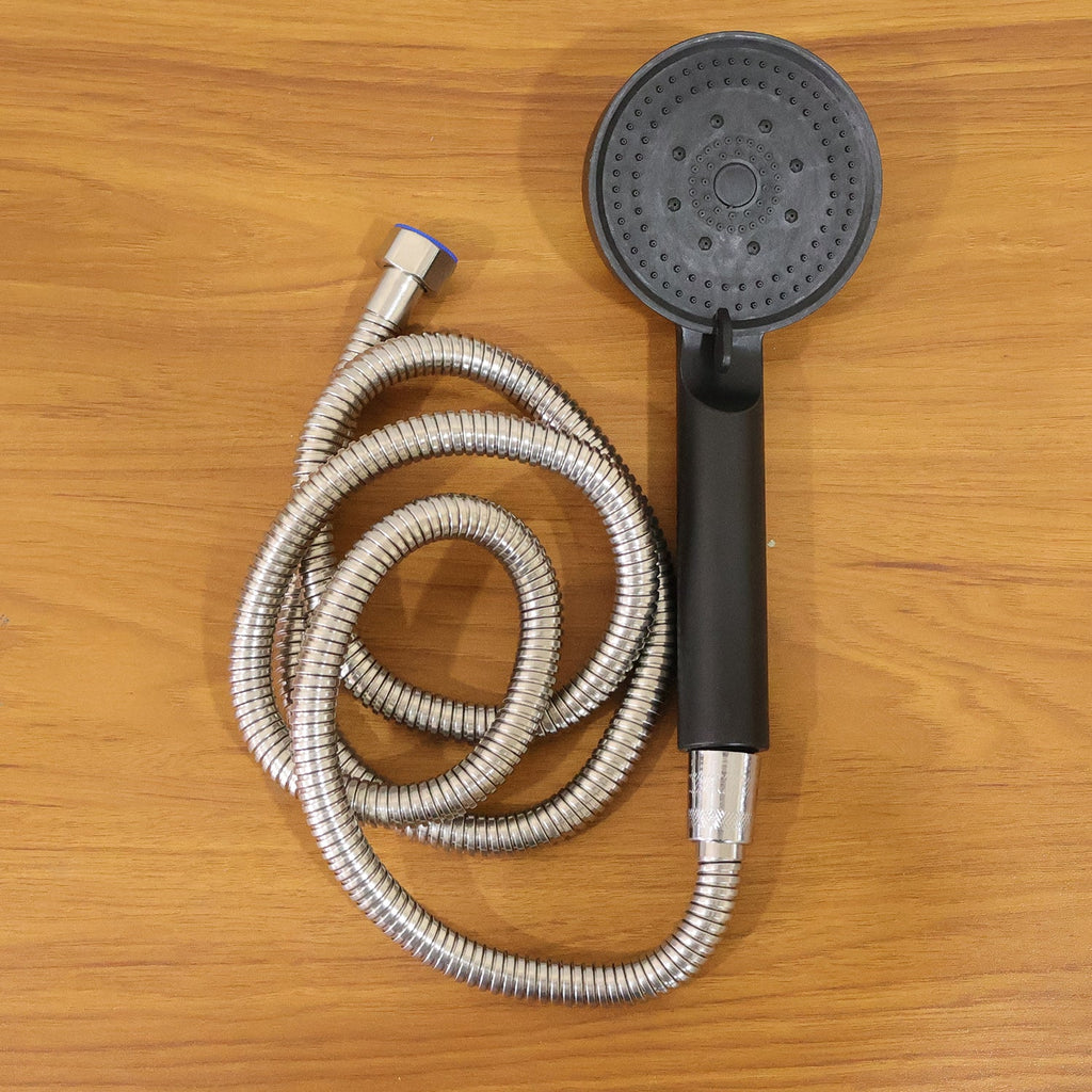 Shower head spray water flow demonstration