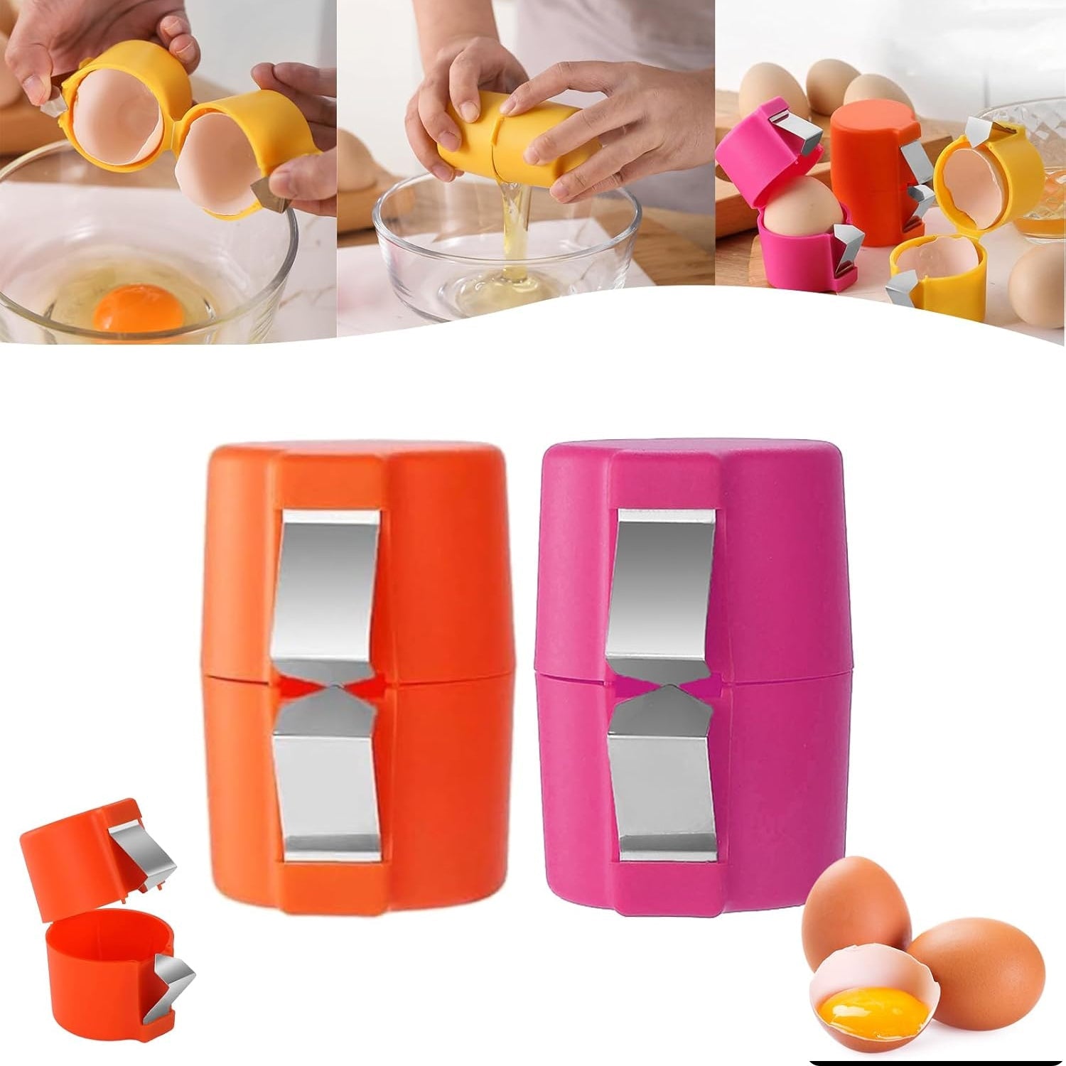 Detailed view of the durable PP material used in the Egg Shell Opener construction.