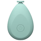 A parent gently using the quiet Baby Electric Nail Trimmer on an infant's tiny fingers.