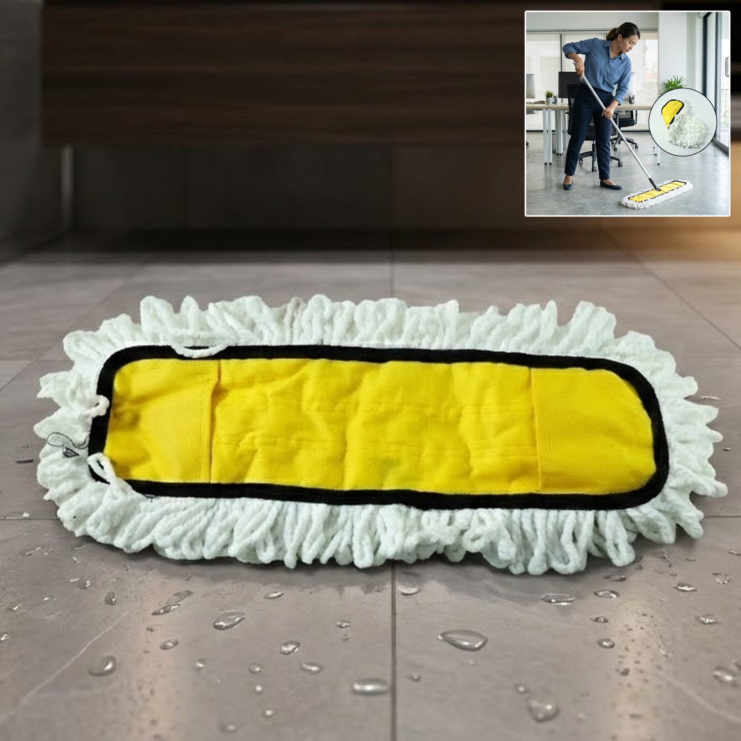 Velvet Wipe Dust Mop Refill Head (50x20cm) on a clean white background.