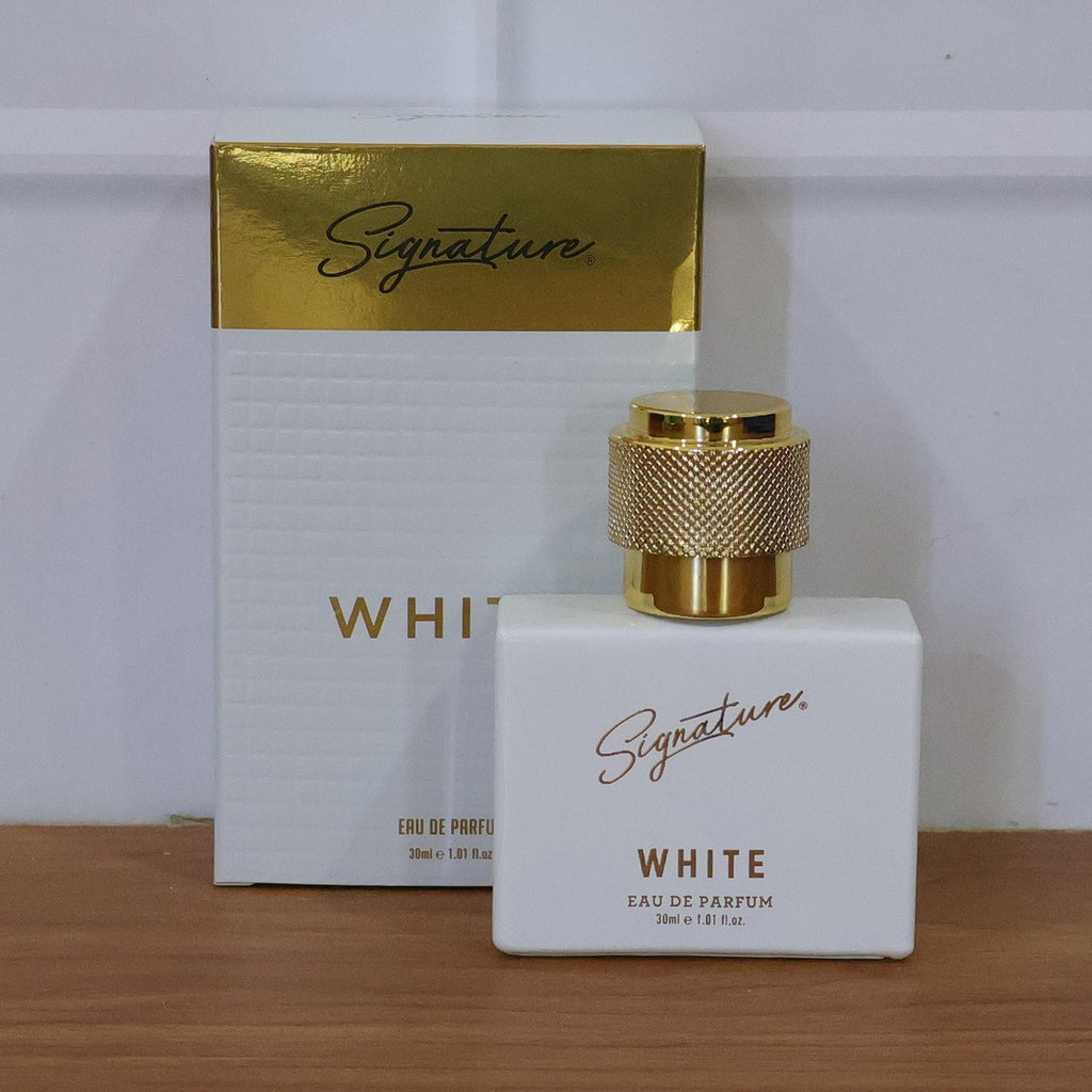 Premium white eau de perfume fragrance