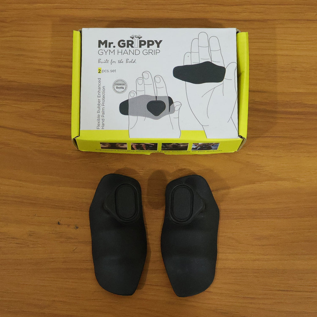 Weightlifting grip support pads enhancing workout efficiency