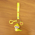 Kawaii dinosaur keychain decorative charm for kids and teens
