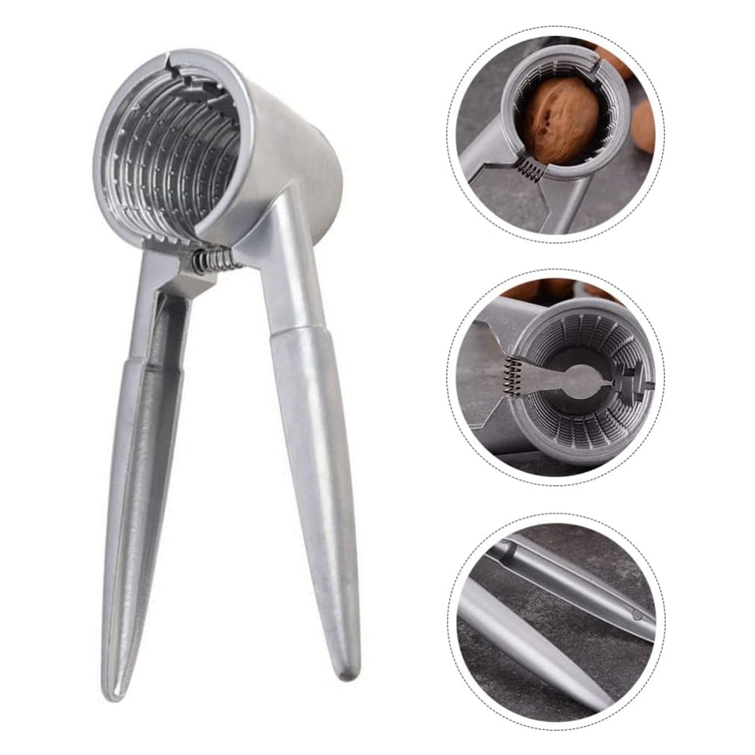 Durable walnut clamp with a user-friendly design, suitable for nuts of different sizes like akhrot.