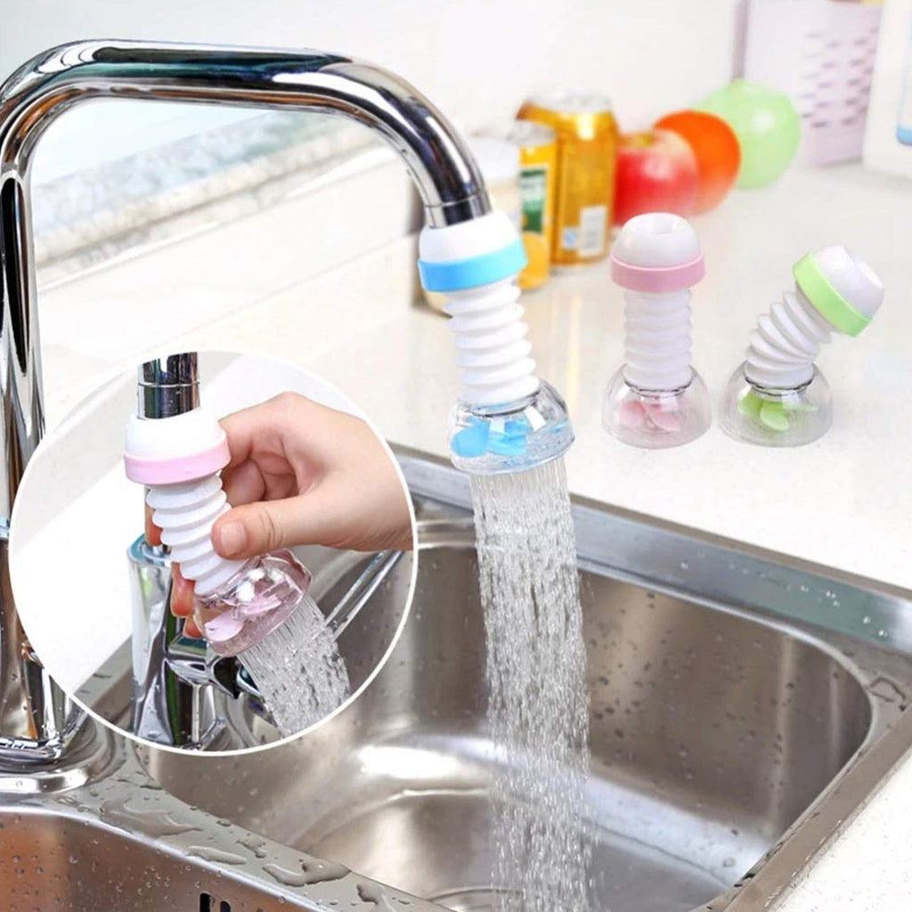 Rotating faucet sprayer water filter for efficient kitchen cleaning tasks