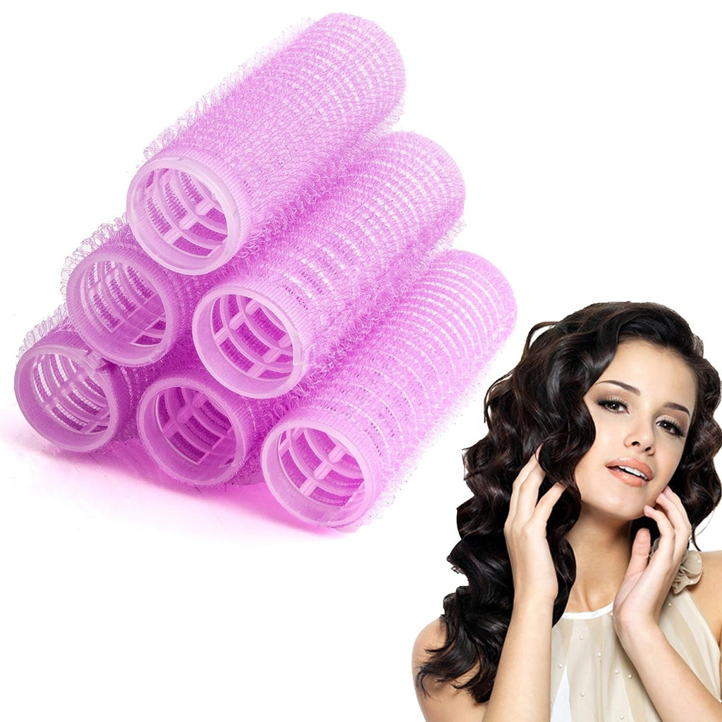 Reusable self-grip hair roller in lightweight design